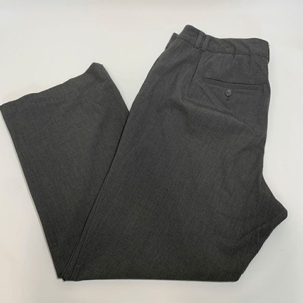 Lane Bryant Gray Flat Front Trouser